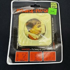 VTG 70s Mag-Neato 3-Way MAGNETIC PICTURE FRAME Plastic White Design NIP